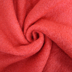 BOILED WOOL BLEND - TOMATO ORANGE  35% BOILED WOOL 65% POLY  150cm WIDE 380 GSM 