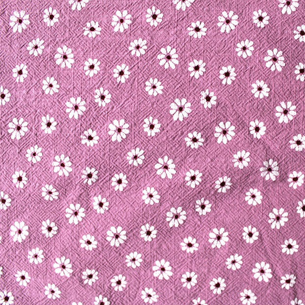 VINTAGE DITSY DAISIES DUSKY PINK WASHED COTTON  100% COTTON  WASHED COTTON  DUSKY PINK  THE DRESSMAKER FABRICS 