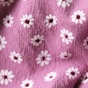 VINTAGE DITSY DAISIES DUSKY PINK WASHED COTTON  100% COTTON  WASHED COTTON  DUSKY PINK  THE DRESSMAKER FABRICS 