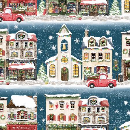WINTER VILLAGE BY THREE WISHES - 100% COTTON