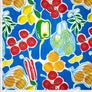 PS FASHION FABRICS 
WOVEN VISCOSE FRUITS BRIGHT BLUE 
DRAPY LIGHTWEIGHT 
ITALIAN MADE DRESS FABRIC
THE DRESSMAKER FABRICS 
DRESSMAKING 
SUMMER FABRIC 