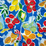 PS FASHION FABRICS 
WOVEN VISCOSE FRUITS BRIGHT BLUE 
DRAPY LIGHTWEIGHT 
ITALIAN MADE DRESS FABRIC
THE DRESSMAKER FABRICS 
DRESSMAKING 
SUMMER FABRIC 
