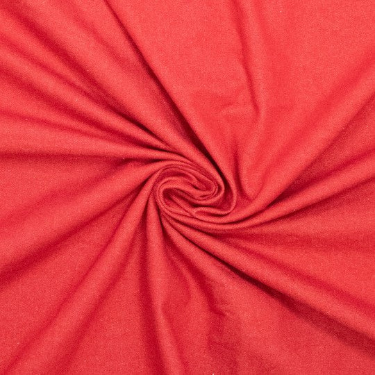 WOVEN YARN DYED WAHED DENIM - RED