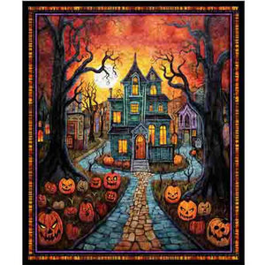 CREEPIN IT REAL  QT FABRICS  THE DRESSMAKER FABRICS  MORRIS CREATIVE GROUP  QUILTING  HALLOWEEN FABRIC  PANEL 