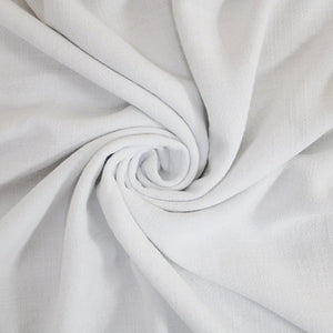 SOFT SLUB WOVEN LINEN VISCOSE  WHITE  30% Linen 70% Viscose  135cm WIDE 220 GSM