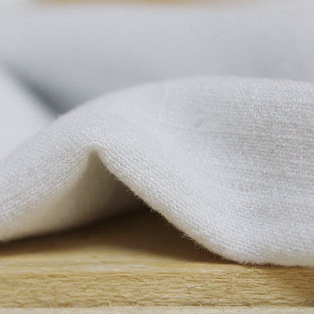 SOFT SLUB WOVEN LINEN VISCOSE - WHITE