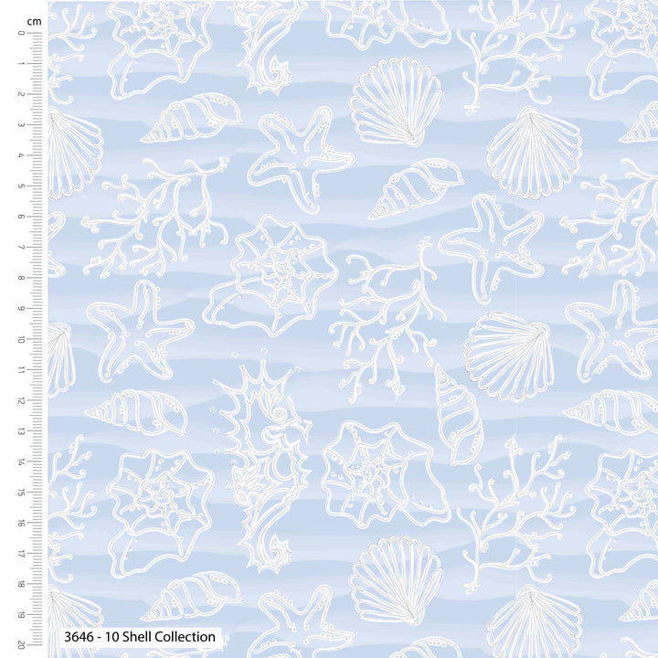 MAKE BELIVE 
SAND SEA AND SEWING 
HOLLY DENNETT
THE DRESSMAKER FABRICS 
QUILTING PATCHWORK
COTTON DIGITAL PRINT 