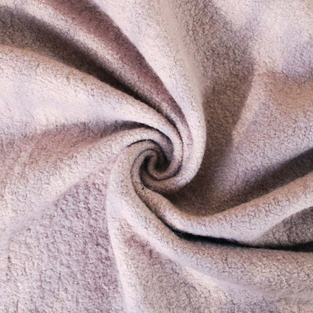 BOILED WOOL BLEND  - MAUVE