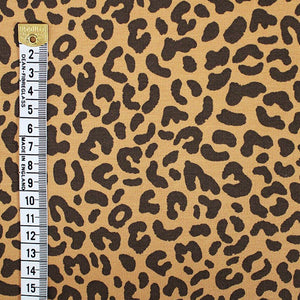 BRUSHED FRENCH TERRY JERSEY - ANIMAL PRINT -