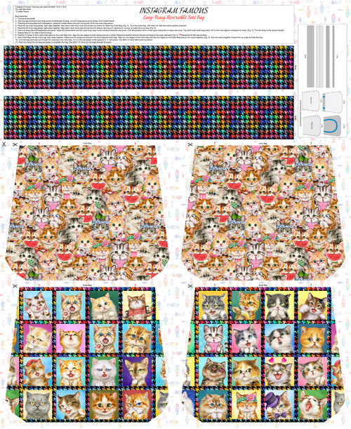 INSTAGRAM FAMOUS DIGITAL PRINT 
KAYOMI HARAI
THE DRESSMAKER FABRICS 
QUILTING QUILTERS PATCHWORK 
CATS DOGS ANIMALS PETS 
