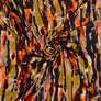 STOF OF DENMARK - 
AVALANA VISCOSE JERSEY 
ABSTRACT DESIGN BURNT ORANGE 
STRETCH KNITTED FABRICS 
THE DRESSMAKER FABRICS 