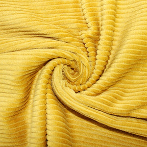 WASHED CORD 4.5 WHALE  MUSTARD 100% COTTON  142cm WIDE 280 GSM