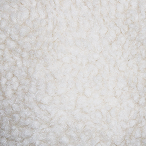SHERPA BOUCLE  CREAM KNITTED  50% POLY - 50% ACRYLIC 155cm WIDE 245 GSM