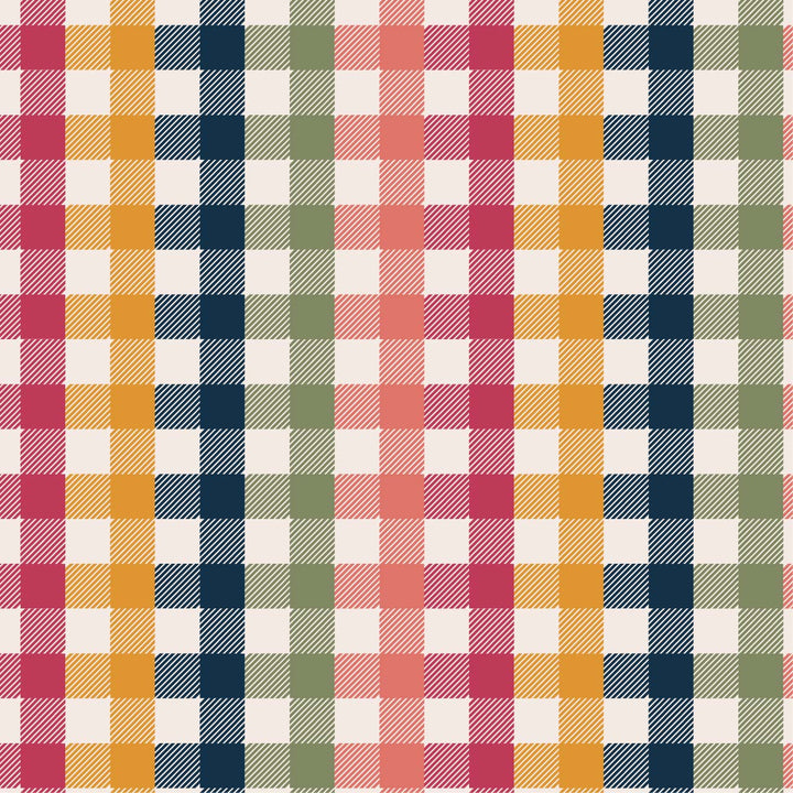 CRAFTY PIE BROGAN ALLARD
VISCOSE CHALLIS 
AUTUMN GINGHAM LARGE 
THE DRESSMAKER FABRICS 
SEWING BEE