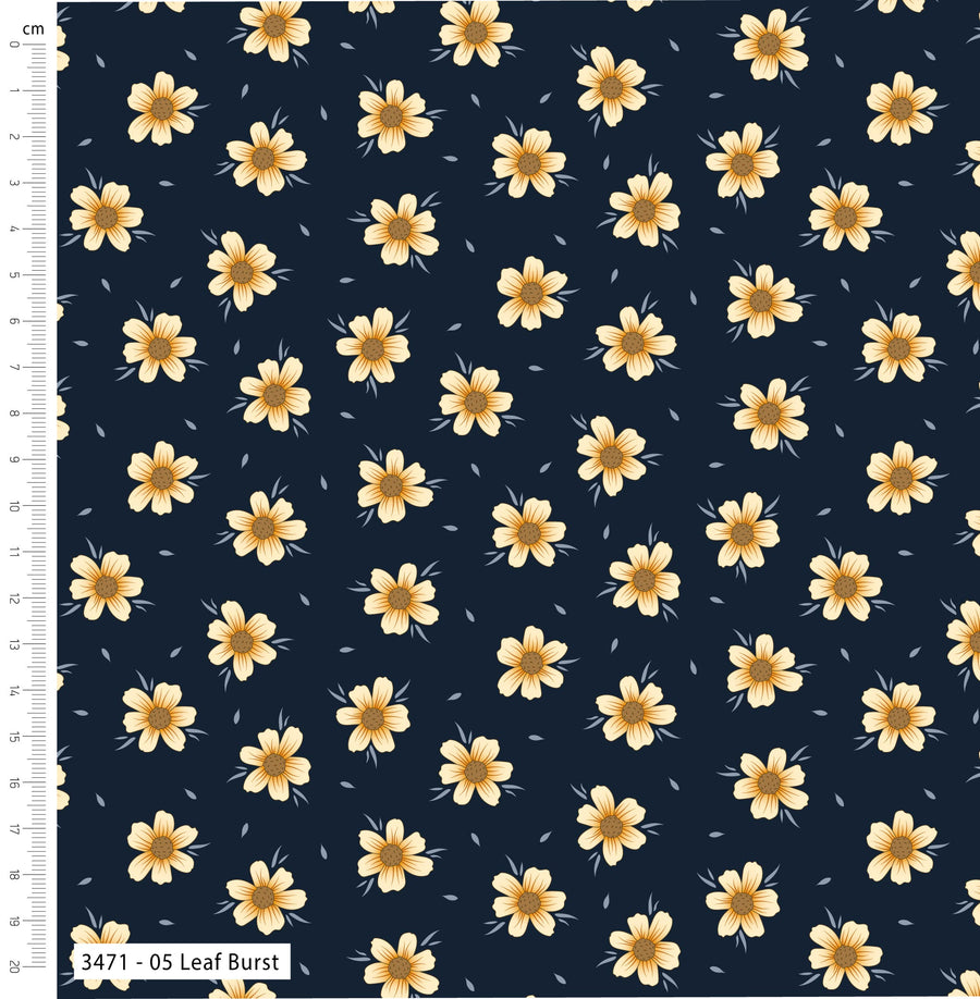 GOLDEN SUNFLOWERS 
THE DRESSMAKER FABRICS 
100% QUILTERS COTTON
QUILTING 