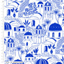 SANTORINI STROLL CRECIAN BLUES 
THE DRESSMAKER FABRICS 
LEIGH ON SEA 
SUMMER HOLIDAY FABRIC 
VISCOSE 
100% VISCOSE
150cm WIDE