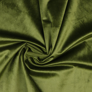 LUXURY VELVET  OLIVE VELVET 100% POLY 150cm WIDE BEAUTIFUL QUALITY VELVET PERFECT FOR A RANGE OF PROJECTS. CURTAINS, UPHOLSTERY, SOFT FURNISHINGS, DRESSMAKING, BAG MAKING AND ANYTHING IN BETWEEN. 