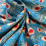 PIMA COTTON LAWN PEACOCK FEATHERS  COTTON LAWN  100% COTTON 150cm WIDE
