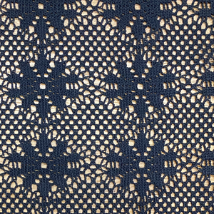 4 METER REMNANT - HEAVY LACE - BLACK
