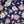 FLORAL CRUSHED VELVET STRETCH KNIT - NAVY