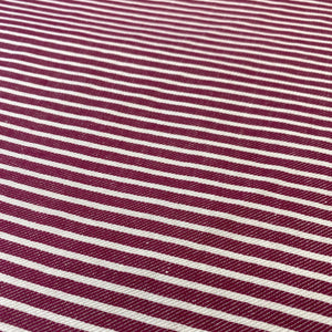 MALANGE RED STRIPE - LIGHTWEIGHT COTTON TWILL- 100% COTTON