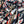 JOHN KALDOR, FERNANDO 4144 VISCOSE CHALLIS BLACK & RED 100% VISCOSE  150cm WIDE