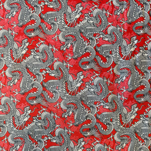 KIMONOS & KOI  PAINBRUSH STUDIO  THE DRESSMAKER FABRICS  JAPANESE FABRIC  100% QUILTERS COTTON QUILTING  CHERRY BLOSSOM  DRAGONS 