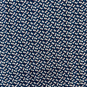 DITSY PETALS -  VISCOSE - NAVY