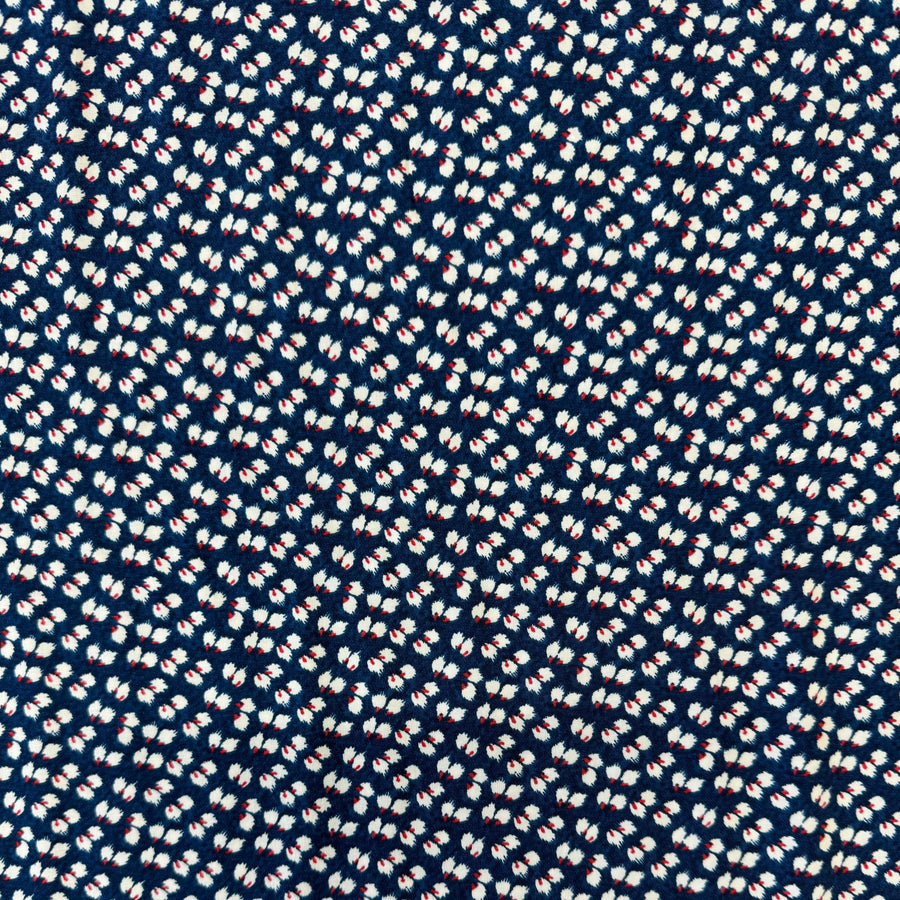 DITSY PETALS -  VISCOSE - NAVY