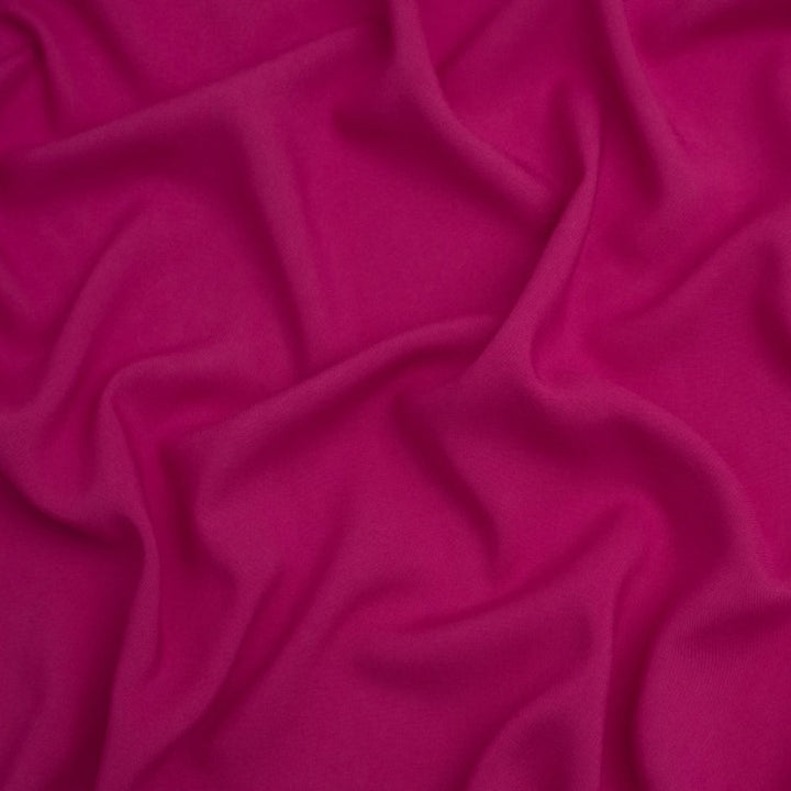 PLAIN FUSHIA PINK RAYON CHALLIS  100% RAYON VISCOSE  SUMMER FABRIC  THE DRESSMAKER FABRICS  DRESSMAKING 