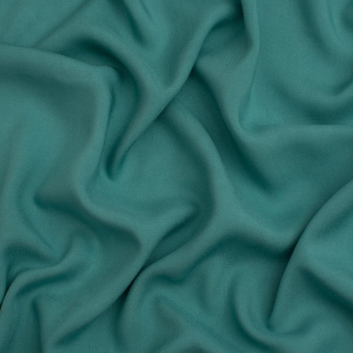 PLAIN TURQUOISE RAYON CHALLIS  100% RAYON VISCOSE  SUMMER FABRIC  THE DRESSMAKER FABRICS  DRESSMAKING 