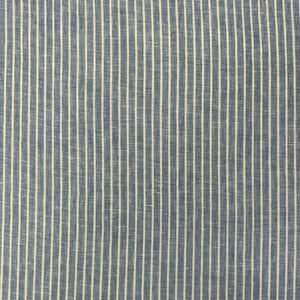 DESIGNER DEADSTOCK  THE DRESSMAKER FABRICS  LINEN CANDY STRIPE BLUE  LINEN VISCOSE  VINTAGE ZARA, RALPH LAUREN, TED BAKER 