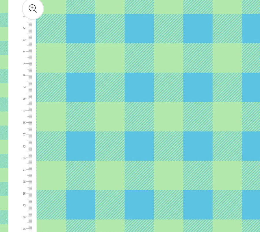 CRAFTY PIE BROGAN ALLARD VISCOSE CHALLIS  LARGE GINGHAM BLUE/GREEN  THE DRESSMAKER FABRICS  SEWING BEE 