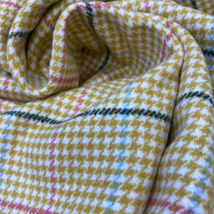 WOOL BLEND DOG TOOTH CHECK  40% WOOL 60% POLY  150cm WIDE 380 GSM 