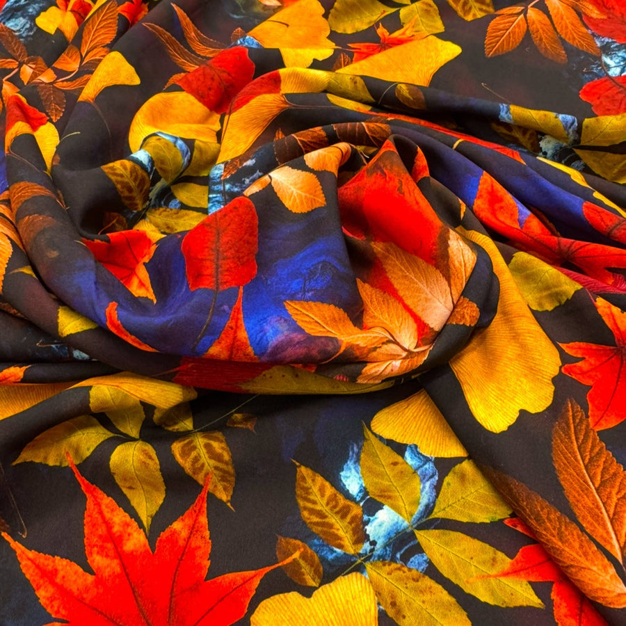 GINKGO AUTUMN 
VISCOSE POPLIN 
DRAPY FABRIC - DRESSMAKING 
SUMMER FABRIC - THE DRESSMAKER FABRICS 
POPPY POPPIES 