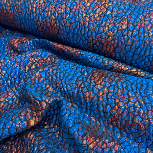 BROCADE 
DESIGNER DEADSTOCK
ELECTRIC BLUE AND BRONZE 
THE DRESSMAKER FABRICS 
DRESSMAKING 
PARTY DRESS