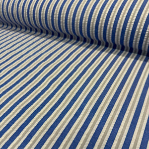 BUBBLE SEERSUCKER 
DESIGNER DEADSTOCK 
THE DRESSMAKER FABRICS 
SUMMER FABRIC 
DRESSMAKING 
STRIPES STRIPED 