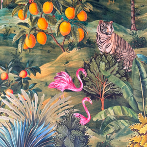 DIGITAL PRINT VELVET 
INTO THE WILD 
JUNGLE TIGER 
FLAMINGO
THE DRESSMAKER FABRICS 
CURTAINS BLINDS 