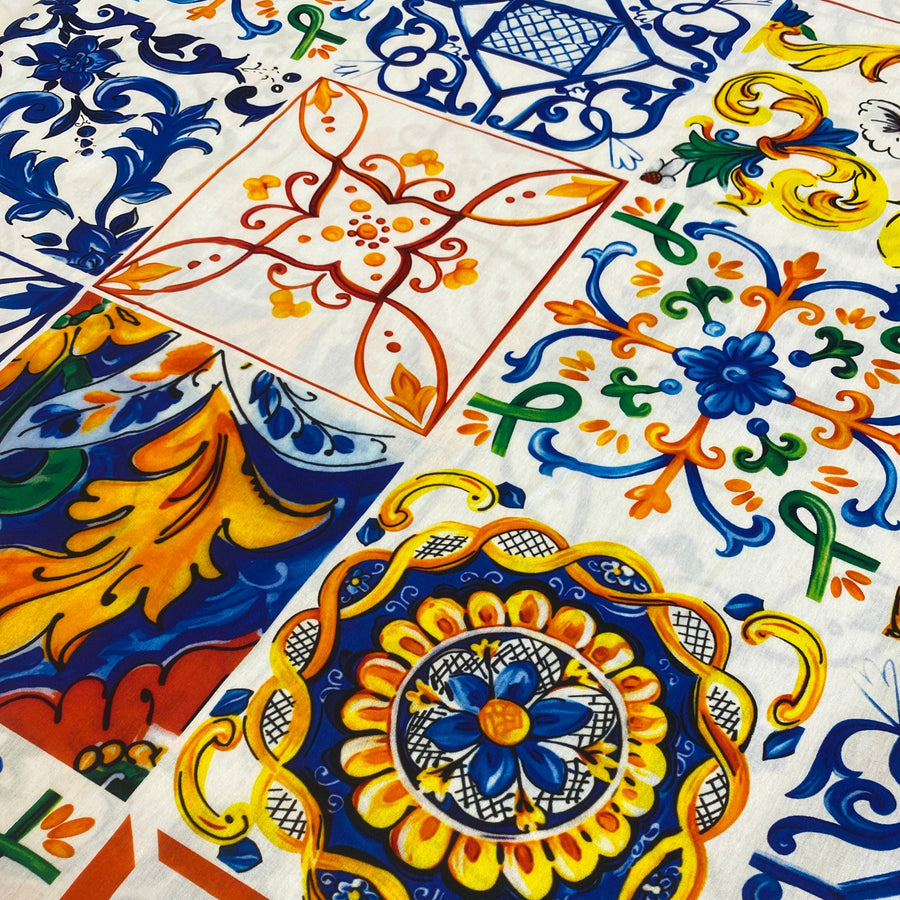 GRECIAN TILES - 100% COTTON