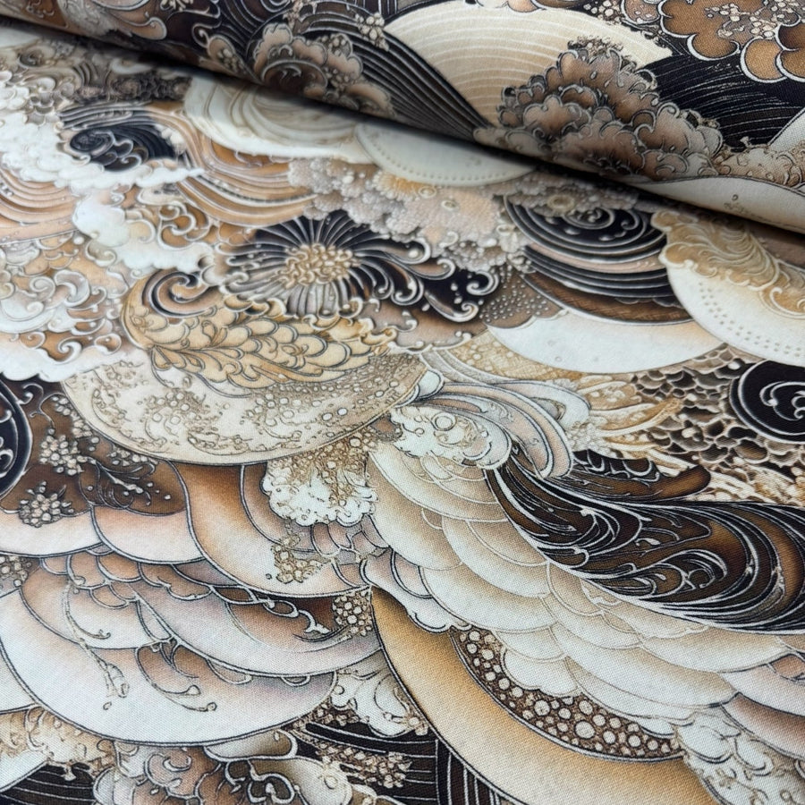 QUILT BACKING - EXTRA WIDE 
108" WIDE
NAMI BROWN BRONZE 
100% COTTON 
THE DRESSMAKER FABRICS 
QUILTING 