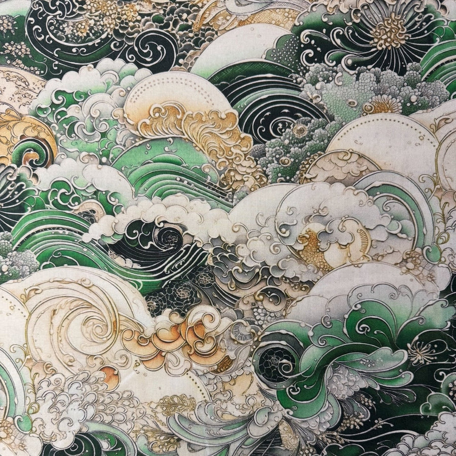 QUILT BACKING - EXTRA WIDE 
108" WIDE
NAMI GREEN
100% COTTON 
THE DRESSMAKER FABRICS 
QUILTING 