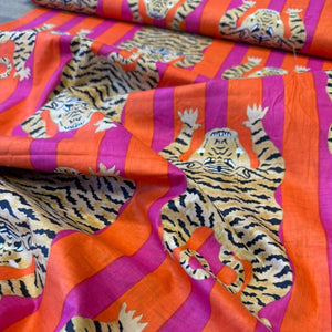 MERCHANT & MILLS
INDIAN BLOCK PRINT 
TIGER TIGER RUG FABRIC 
ANIMAL PRINT
INDIAN COTTON 
THE DRESSMAKER FABRICS 
ECO FABRIC 