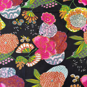 MERCHANT & MILLS
INDIAN BLOCK PRINT 
FLORAL
BURNT ORANGE 
INDIAN COTTON 
THE DRESSMAKER FABRICS 
ECO FABRIC 