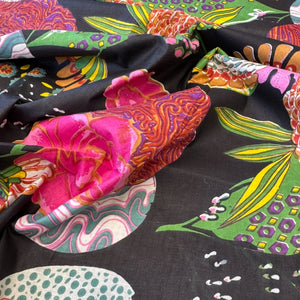 MERCHANT & MILLS
INDIAN BLOCK PRINT 
FLORAL
BURNT ORANGE 
INDIAN COTTON 
THE DRESSMAKER FABRICS 
ECO FABRIC 