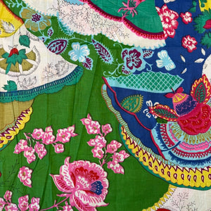 MERCHANT & MILLS
INDIAN BLOCK PRINT 
FLORAL
BURNT ORANGE 
INDIAN COTTON 
THE DRESSMAKER FABRICS 
ECO FABRIC 