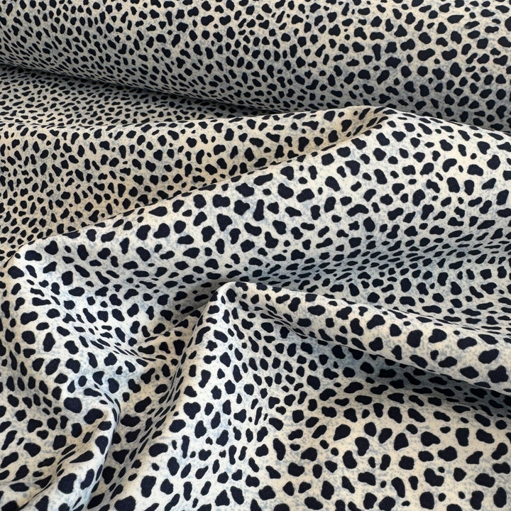 COTTON ELASTANE 
DESIGNER DEADSTOCK 
THE DRESSMAKER FABRICS 
ONE WAY STRETCH
DRESSMAKING 
ANIMAL PRINT LEOPARD 
TROUSER FABRIC 