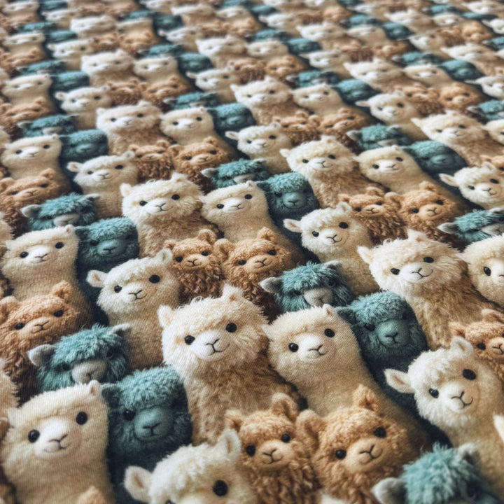 3D DESIGN COTTON JERSEY 
ALPACAS ANIMAL 
DRESSMAKING STRETCH 
AVALANA COTTON JERSEY 
THE DRESSMAKER FABRICS 