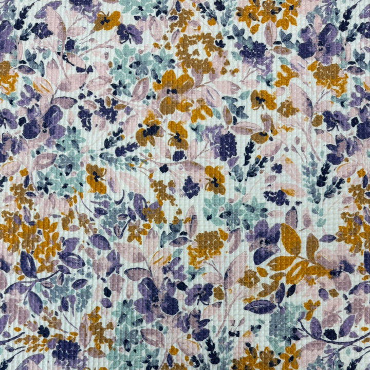 SOFT WAFFLE COTTON - FLORAL