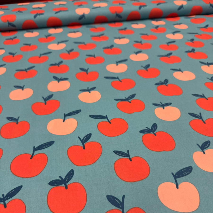 THE BIG APPLE! FINE COTTON POPLIN