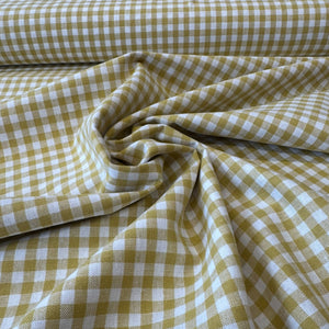ROBERT KAUFMANN
ESSEX YARN DYED WOVENS 
THE DRESSMAKER FABRICS 
COTTON LINEN MIX BLEND 
GINGHAM CHECK STRIPE 
DRESSMAKING 